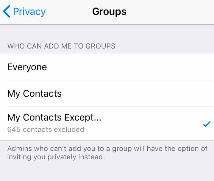 You can control whom adds you to Whatsapp groups